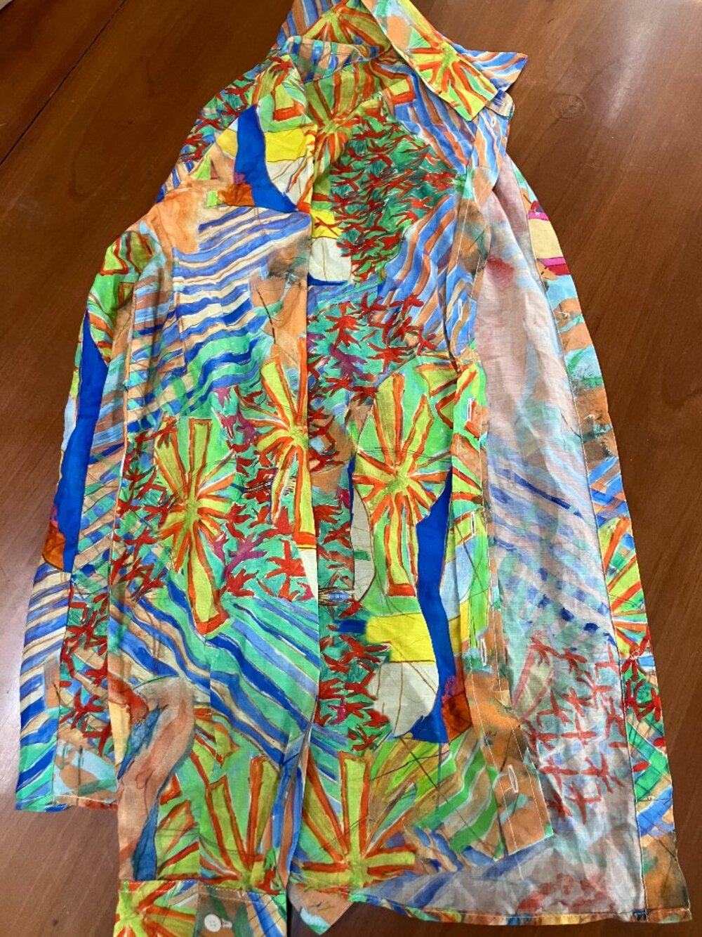 Sezane colorful blouse- Silk Blend